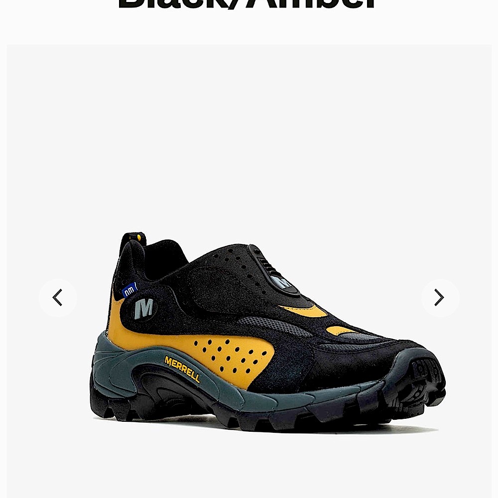 NEW Men’s 10.5, 1TRL Merrell X NMC Moc Speed Streak Evo SE X in Black/Amber